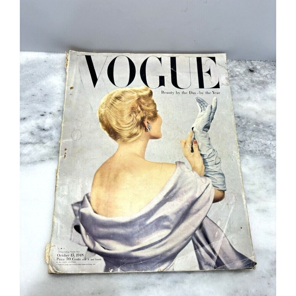 Vogue Magazine  October 15, 1948 Blumenfeld Ava Gardner Norman Parkinson